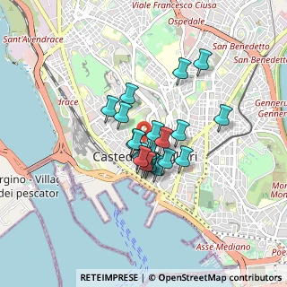 Mappa Via Francesco Fara, 09124 Cagliari CA, Italia (0.6175)