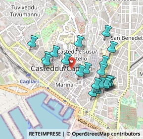 Mappa Via Università, 09124 Cagliari CA, Italia (0.4665)