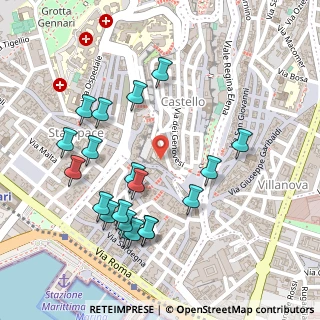 Mappa Scalette Monache Cappuccine, 09124 Cagliari CA, Italia (0.287)