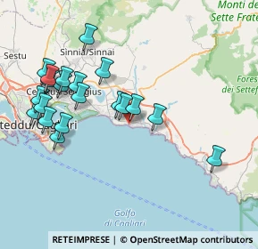 Mappa Via Chianciano, 09045 Quartu Sant'Elena CA, Italia (8.928)