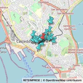 Mappa Via Giuseppe Abba, 09129 Cagliari CA, Italia (0.4285)