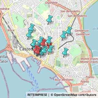 Mappa Via Giuseppe Abba, 09129 Cagliari CA, Italia (0.714)