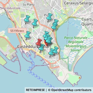 Mappa Via Cardinale Amat Luigi, 09129 Cagliari CA, Italia (1.36643)