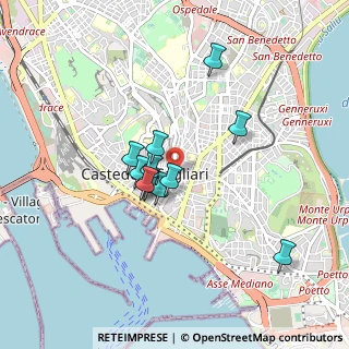 Mappa Piazza San Giacomo, 09124 Cagliari CA, Italia (0.73083)