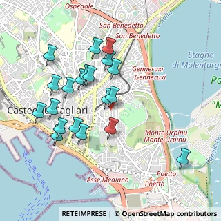Mappa Via Giuseppe Sanna Randaccio, 09129 Cagliari CA, Italia (1.027)