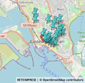 Mappa Viale Trieste, 09124 Cagliari CA, Italia (1.34)