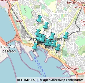 Mappa Largo Carlo Felice, 09124 Cagliari CA, Italia (0.442)