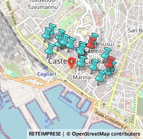 Mappa Largo Carlo Felice, 09124 Cagliari CA, Italia (0.3775)