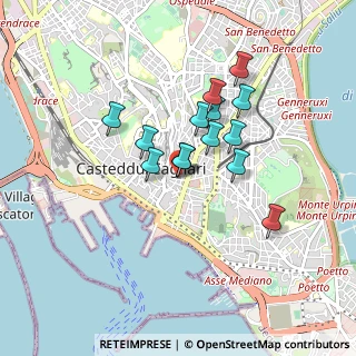 Mappa Via Eleonora D'Arborea, 09125 Cagliari CA, Italia (0.73429)
