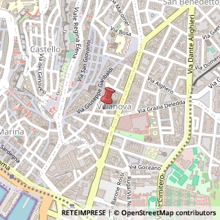 Mappa Via Oristano, 20,22, 09127 Cagliari, Cagliari (Sardegna)
