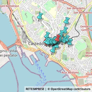 Mappa Via Giovanni Maria Dettori, 09124 Cagliari CA, Italia (0.6115)