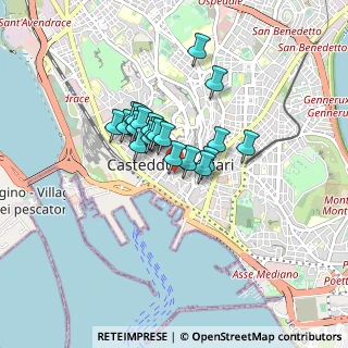 Mappa Via Dettori, 09124 Cagliari CA, Italia (0.627)