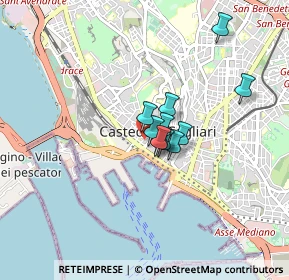 Mappa Via Francesco Crispi, 09124 Cagliari CA, Italia (0.54364)
