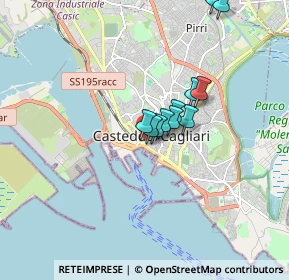 Mappa Via Francesco Crispi, 09124 Cagliari CA, Italia (1.39182)