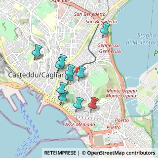 Mappa Via Giuseppe Palomba, 09129 Cagliari CA, Italia (0.8625)