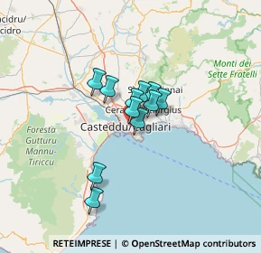 Mappa Via Giuseppe Palomba, 09129 Cagliari CA, Italia (8.70545)