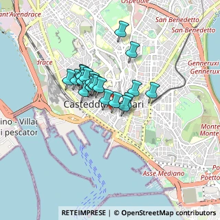 Mappa Via Giuseppe Manno, 09124 Cagliari CA, Italia (0.6515)