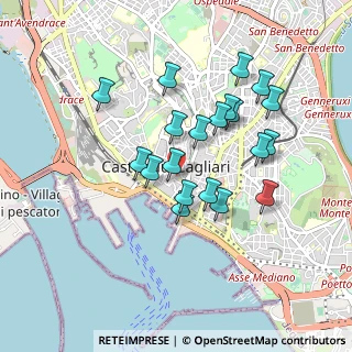 Mappa Via Giuseppe Manno, 09124 Cagliari CA, Italia (0.871)