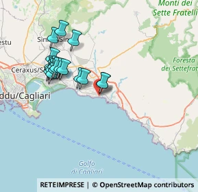 Mappa Via Mar Ionio, 09045 Quartu Sant'Elena CA, Italia (7.61222)