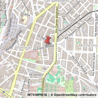 Mappa Via Grazia Deledda, 52, 09127 Cagliari, Cagliari (Sardegna)