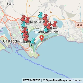 Mappa Viale Lungomare del Golfo, 09126 Cagliari CA, Italia (3.91882)