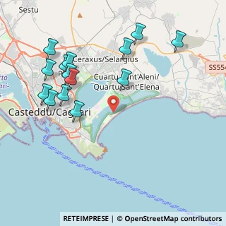 Mappa Viale Lungomare del Golfo, 09126 Cagliari CA, Italia (5.09)