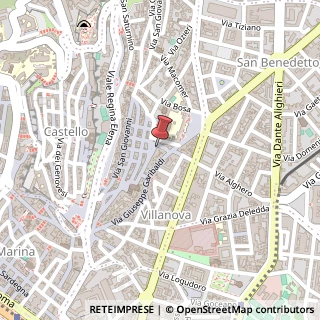 Mappa Via San Domenico, 77, 09127 Cagliari, Cagliari (Sardegna)