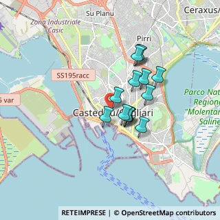 Mappa Via Domenico Alberto Azuni, 09124 Cagliari CA, Italia (1.385)