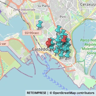Mappa Via Domenico Alberto Azuni, 09124 Cagliari CA, Italia (1.2885)