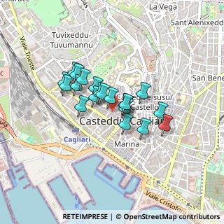 Mappa Via Domenico Alberto Azuni, 09124 Cagliari CA, Italia (0.332)