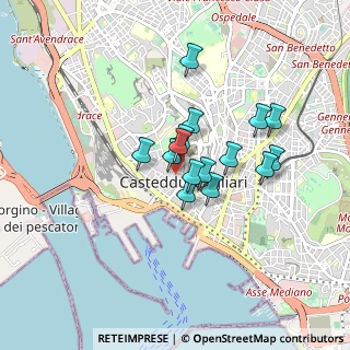 Mappa Corso Vittorio Emanuele II, 09124 Cagliari CA, Italia (0.68067)