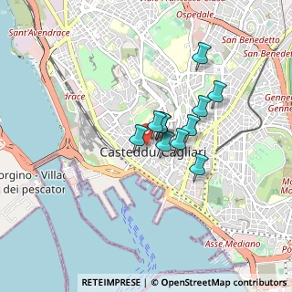 Mappa Corso Vittorio Emanuele II, 09124 Cagliari CA, Italia (0.61364)