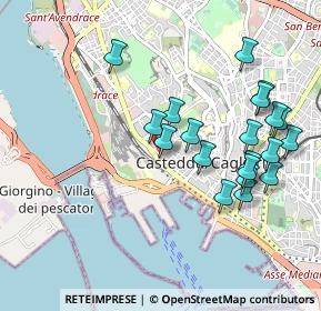 Mappa Via Roma, 09123 Cagliari CA, Italia (1.088)