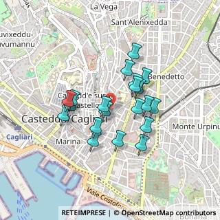 Mappa Via San Giacomo, 09124 Cagliari CA, Italia (0.392)