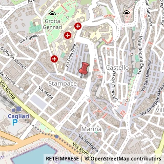 Mappa Via Domenico Alberto Azuni, 40, 09124 Cagliari, Cagliari (Sardegna)