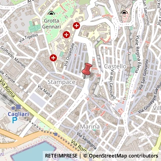 Mappa Via Domenico Alberto Azuni, 2, 09124 Cagliari, Cagliari (Sardegna)