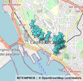 Mappa Via Malta, 09124 Cagliari CA, Italia (0.6735)