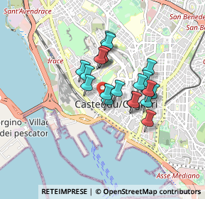 Mappa Via Malta, 09124 Cagliari CA, Italia (0.6815)