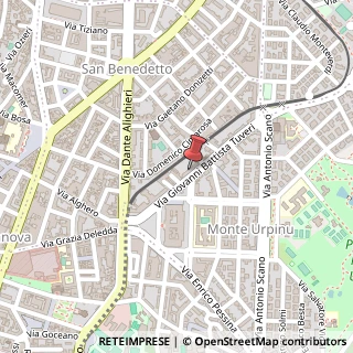 Mappa Via Giovanni Battista Tuveri, 54, 09129 Cagliari, Cagliari (Sardegna)