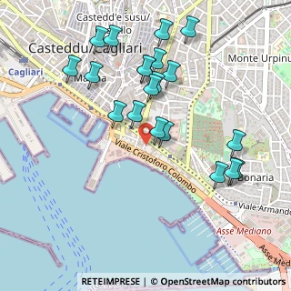 Mappa Viale Cristoforo Colombo, 09126 Cagliari CA, Italia (0.556)