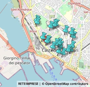 Mappa Via Pola, 09123 Cagliari CA, Italia (0.802)