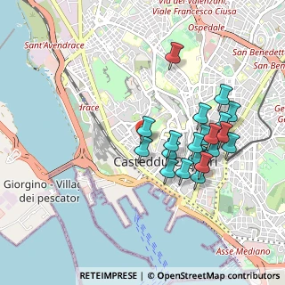 Mappa Via De S' Ecca Manna, 09123 Cagliari CA, Italia (0.976)