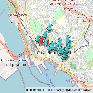 Mappa Via De S' Ecca Manna, 09123 Cagliari CA, Italia (0.6855)