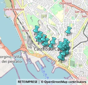 Mappa Via De S' Ecca Manna, 09123 Cagliari CA, Italia (0.761)