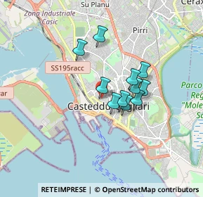Mappa Via Palabanda, 09123 Cagliari CA, Italia (1.29636)