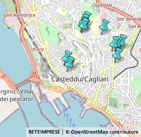 Mappa Cagliari, 09123 Cagliari CA, Italia (1.11182)