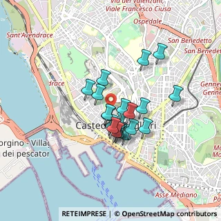 Mappa Via Ospedale, 09124 Cagliari CA, Italia (0.6775)