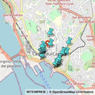 Mappa Via Ospedale, 09124 Cagliari CA, Italia (0.7595)