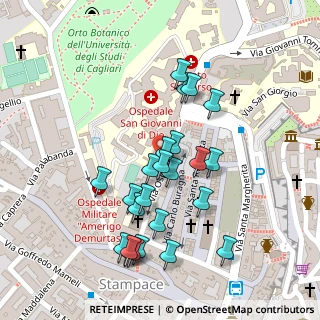 Mappa Via Ospedale, 09124 Cagliari CA, Italia (0.11667)
