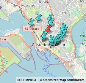Mappa Via Bruscu Onnis, 09123 Cagliari CA, Italia (1.3675)